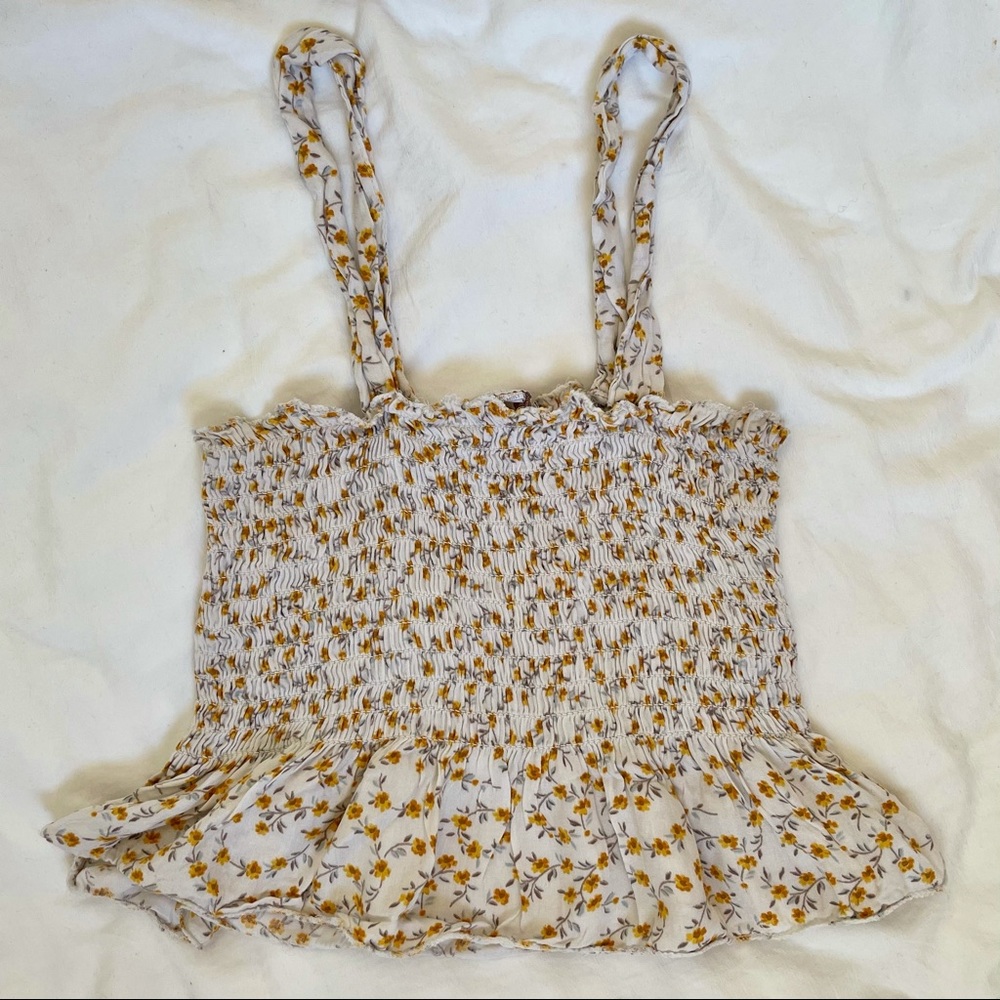 AEO Don’t Ask Why Floral Crop Top